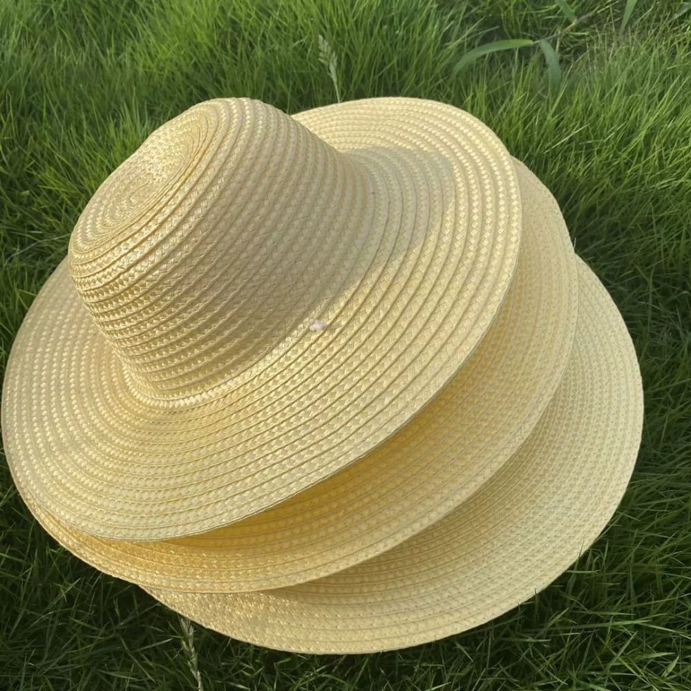 Bucket Hat Straw - Topi Jerami Lebar untuk Musim Panas