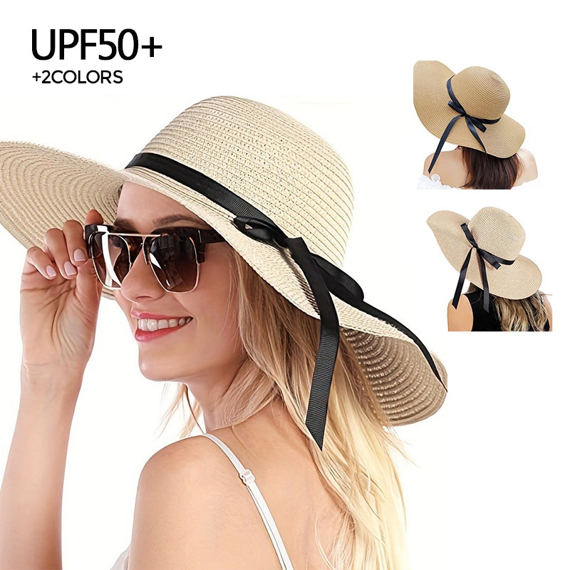Bucket Hat Straw - Topi Pantai Musim Panas Sederhana Panama