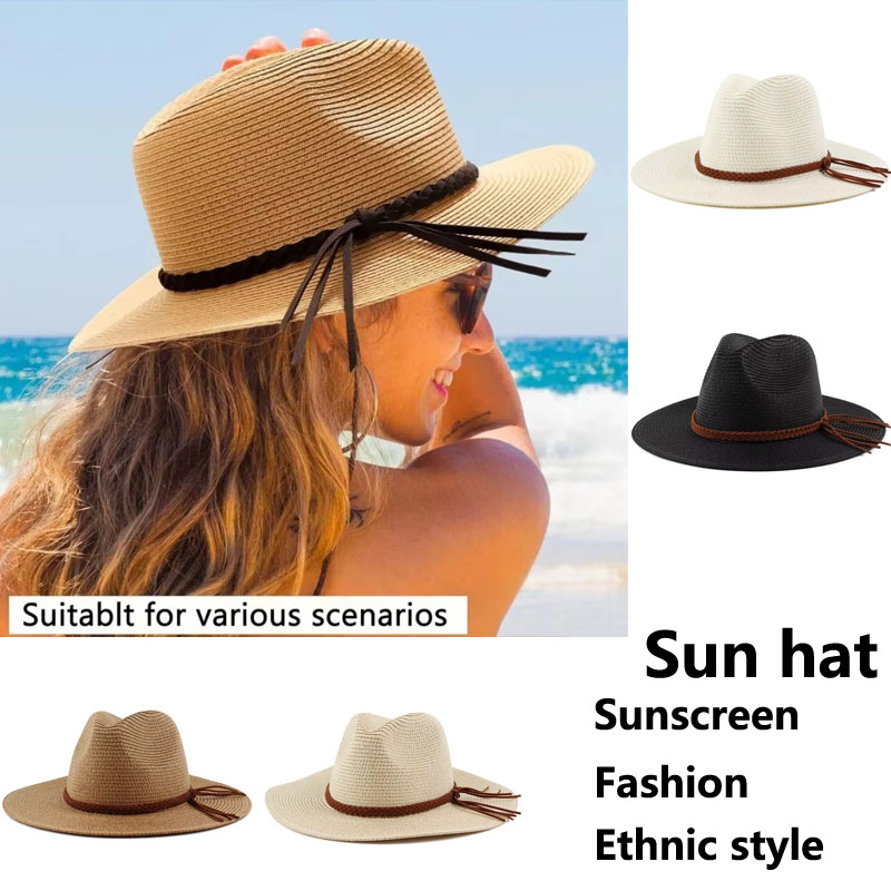 Topi Jerami Baru 2025 untuk Wa - Bucket Hat Straw ulasan dan harga